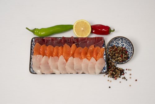 סשימי טונה, סלמון ואינטיאס